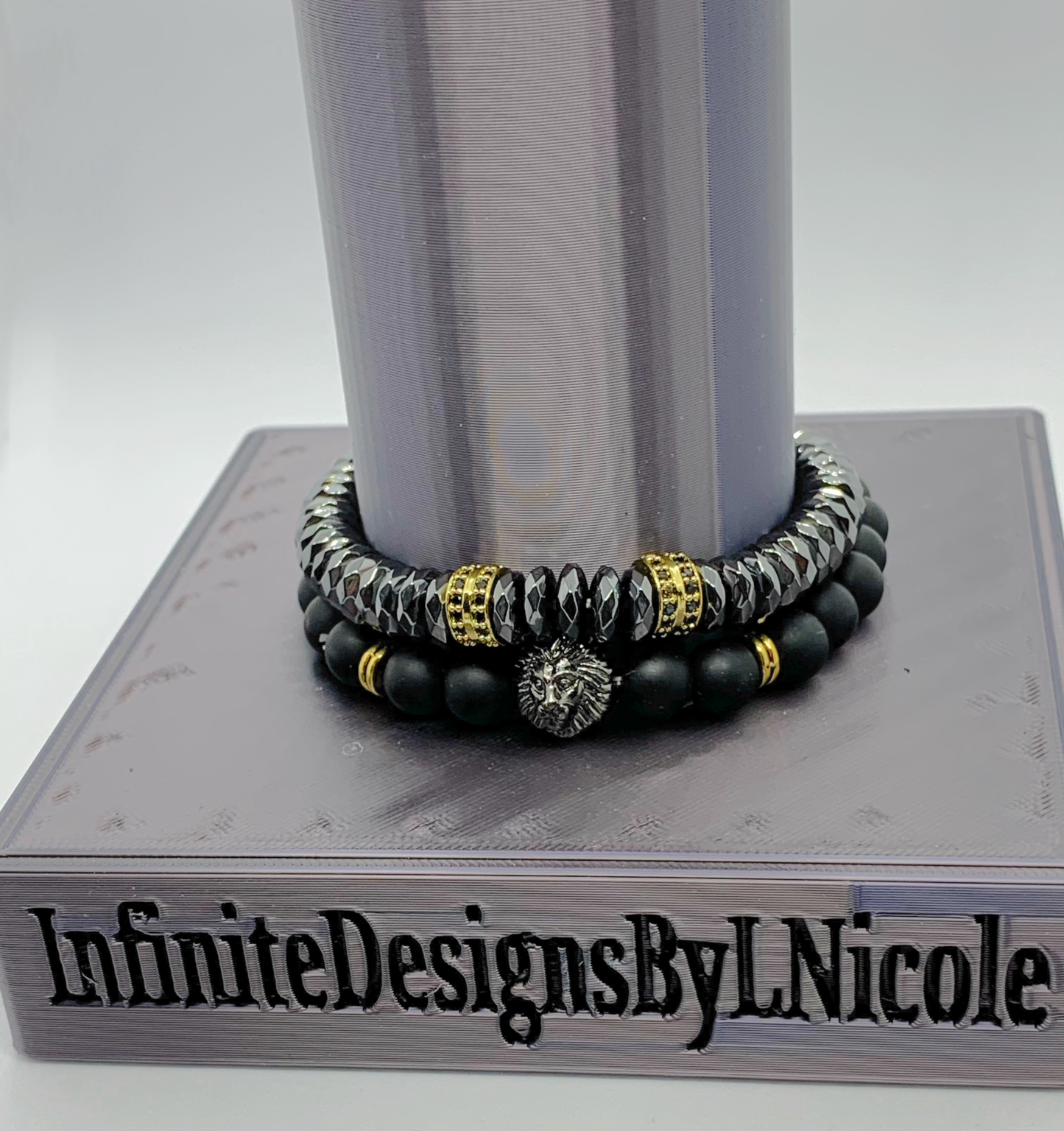 Lion Head Men’s Bracelet Set